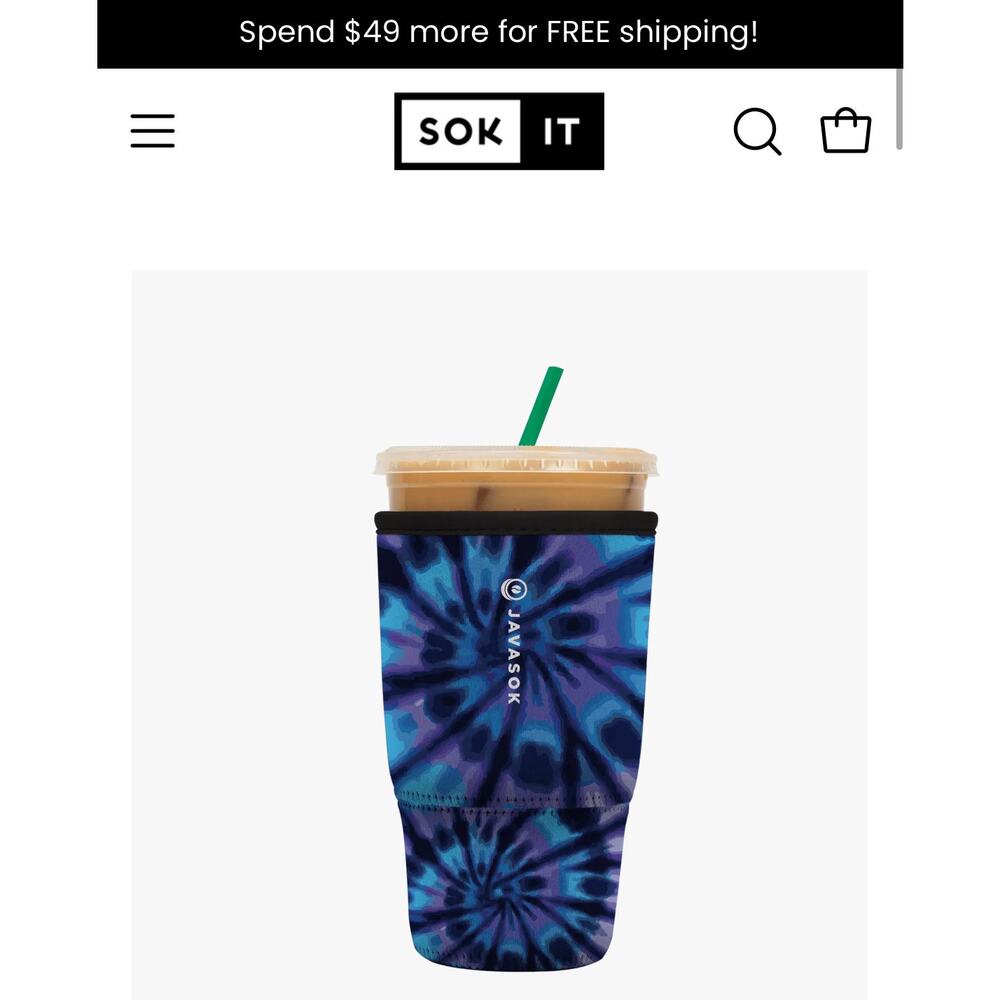 NWT | JavaSok Blue Tie Dye